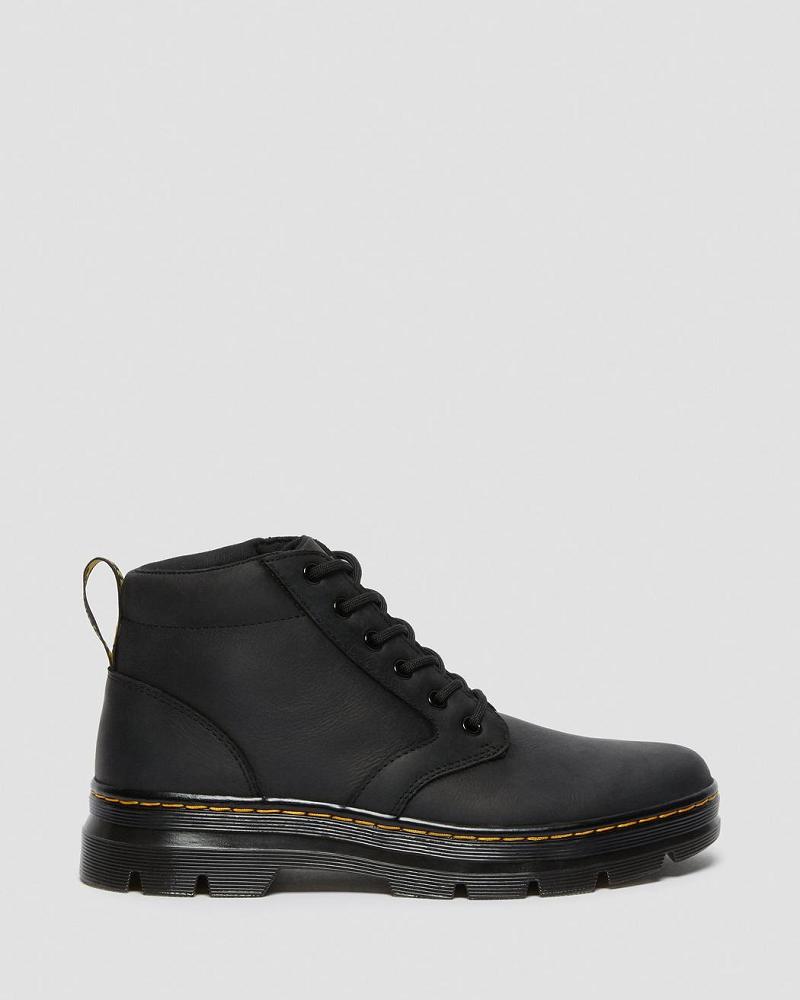 Black Men's Dr Martens Bonny Leather Ankle Boots | CA 435ZUT